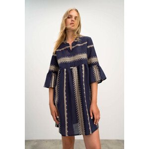 Vamp - Elegantní dámské šaty 16500 - Vamp modré more l