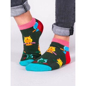 Yoclub Ankle Funny Cotton Socks Patterns Colours SKS-0086U-A200 Multicolour 35-38