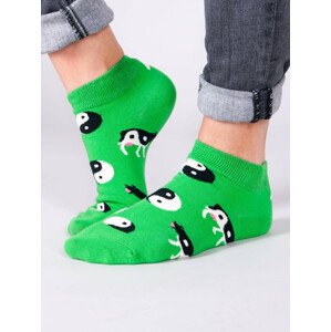 Yoclub Členkové vtipné bavlnené ponožky Vzory Farby SKS-0086U-A700 Zelená 27-30