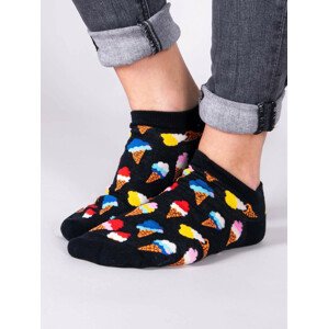 Yoclub Členkové vtipné bavlnené ponožky Vzory farieb SKS-0086U-A800 Black 27-30