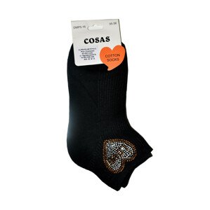 Dámske ponožky Cosas DMP 5-16 Love černá 35-38