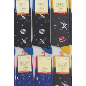 Vzorované ponožky 11016 zmes farieb 39-44