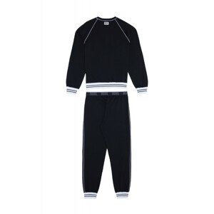 Pánske pyžamo A03892 - 0PCAF čierna s bielou - Diesel XXL čierna s bielou