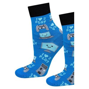 Dámske ponožky SOXO HIPSTER - Počítače modrá 35-40