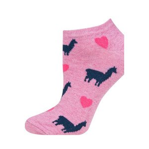 Vzorované ponožky GOOD STUFF - Lama ružová 35-40