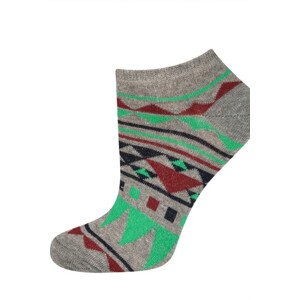 Ponožky s farebnými vzormi SOXO šedozelená 35-40