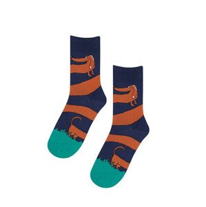 Pánske ponožky Perfect Man vzorované W 94N03 Casual - Wola 42/44 tmavo modrá - vzor