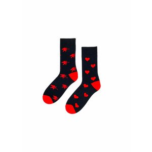 Dámske valentínske ponožky Regina Socks 7844 Avantgarda tmavo modrá 35-38