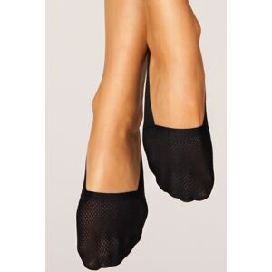 Čierne dámske laserové ponožky ťapky SKB-0084K čierna 36-41