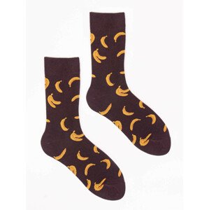 Yoclub Cotton Socks Patterns Colours SKA-0054F-G400 Brown 39-42