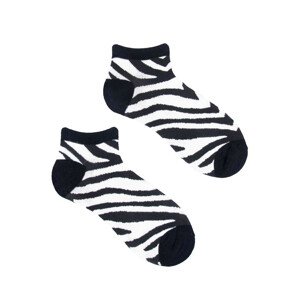 Yoclub Ankle Funny Cotton Socks Patterns Colours SKS-0086U-B500 Black 35-38
