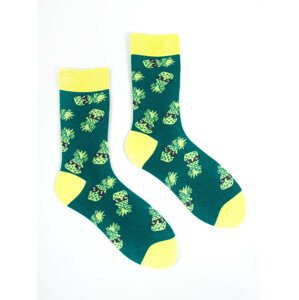 Yoclub Cotton Socks Patterns Colours SKA-0054F-F200 Green 39-42