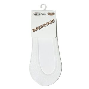 Dámske ponožky baleríny Ulpio 1096 Hladké ABS 35-42 biela 39-42
