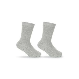 Hladké ponožky s ABS SK-25 Komplet = 6 párov zmes farieb 36-38