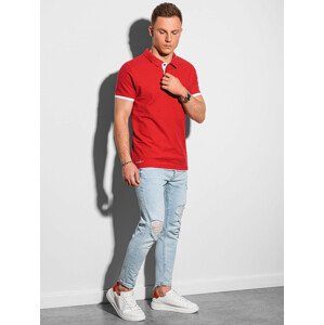 Ombre Polo Shirts S1382 Red M