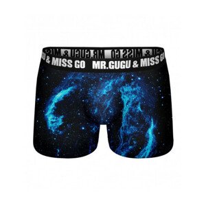 Pánske boxerky 1061 - Mr. GUGU & Miss GO XL modrá / čierna