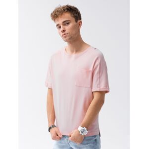 Ombre T-shirt S1386 Light Pink L