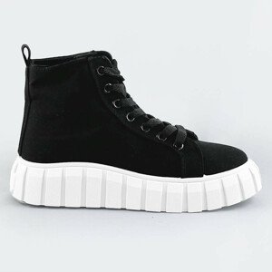 Čierne šnurovacie topánky (XA060) černá XL (42)