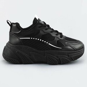 Čierne dámske športové topánky (M11) černá XL (42)