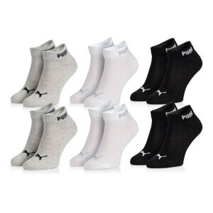 Puma 6Pack Socks Basic Quarter Grey/White/Black 43/46