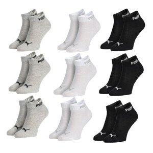 Puma 9Pack Socks Basic Quarter Grey/White/Black 35/38