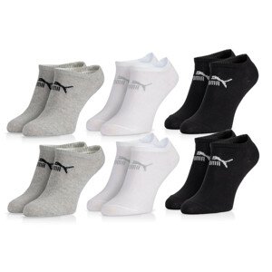 Puma 6Pack Socks Basic Sneaker Grey/White/Black 35/38