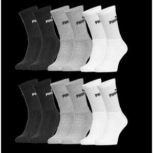 Puma 6Pack Socks Classic Grey/White/Black 35/38