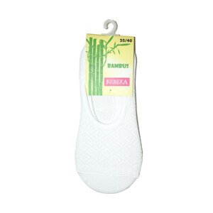Dámske ponožky baleríny Rebeka 1015 Bambus biela 35-40