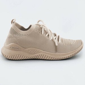 Ľahké béžové dámske športové topánky (XA052) béžová XL (42)