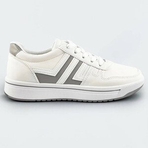 Bielo-šedé dámske športové topánky (AD-587) biela XL (42)
