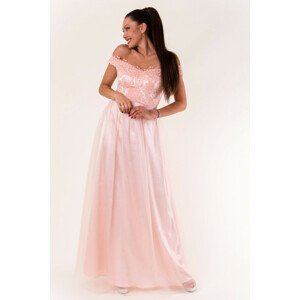 Dámske šaty HM2197 - YourNewStyle L pudrovo-růžová