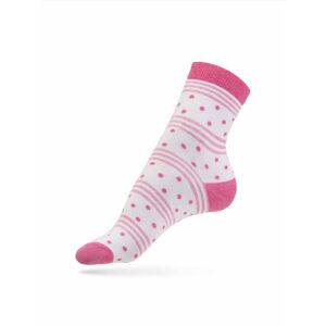 Dámske ponožky 373 CLASSIC - ESLI 38/39 ružová a biela