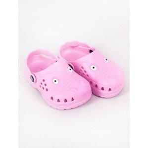 Yoclub Dievčenské topánky Crocs Slip-On Sandals OCR-0045G-0600 Pink 27