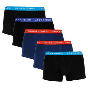 5pack pánske boxerky Jack and Jones viacfarebné (12144536) XL