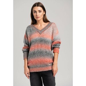 Look Made With Love Sweater 241 Eva Grey/Coral S / M