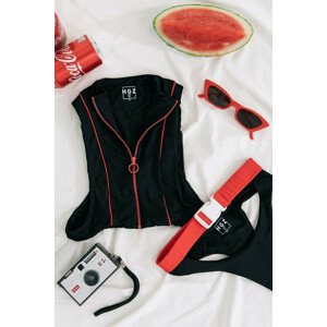 Dámske dvojdielne plavky Tokyo 8949 - Hugz S černo-červená