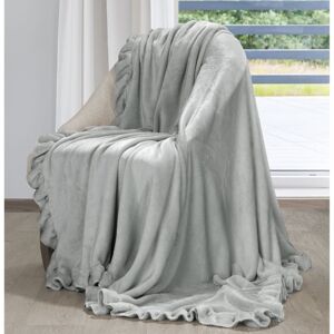Eurofirany Blanket 347151 Light Grey Š 150 cm D 200 cm