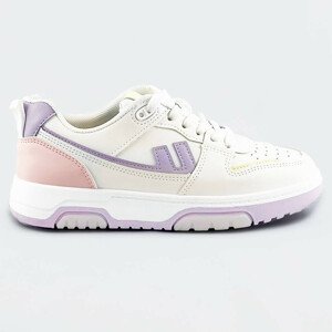 Bielo-fialové dámske športové topánky (AD-555) Růžová XL (42)