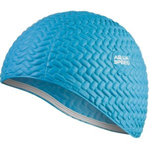 AQUA SPEED Swimming Cap For Long Hair Bombastic Tic-Tac Blue OS