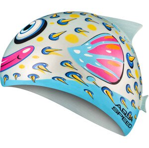 AQUA SPEED Swimming Caps ZOO Fish White/Blue/Pink/Yellow OS