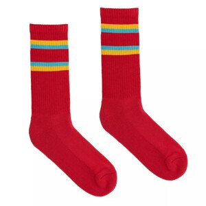 Kabak Socks Sport Stripes Red-30669D 36-41