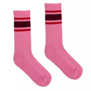 Kabak Socks Sport Stripes Pink-367L 36-41