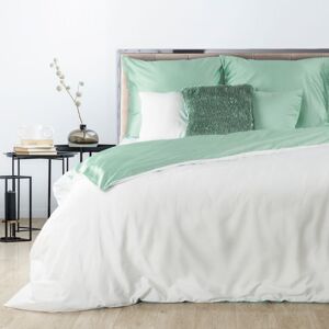 Eurofirany Bed Linen 383343 White/Mint Š 220 cm D 200 cm, 2 ks. 70 cm