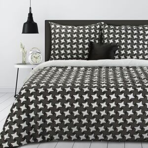 Eurofirany Bed Linen 396527 Black/white Š 220 cm D 200 cm, 2 ks. 70 cm