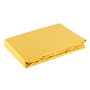 Eurofirany Bed Sheet 371883 Mustard Š 140 cm D 200 cm V 30 cm