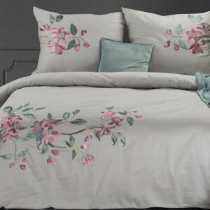 Eurofirany Bed Linen 391387 Silver/pink Š 220 cm D 200 cm, 2 ks. 70 cm
