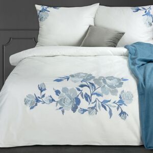 Eurofirany Bed Linen 391375 White/blue Š 220 cm D 200 cm, 2 ks. 70 cm