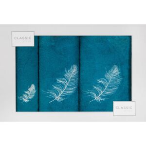 Eurofirany Towel 373856 Turquoise Lat. 30 cm D 50, 50 cm
