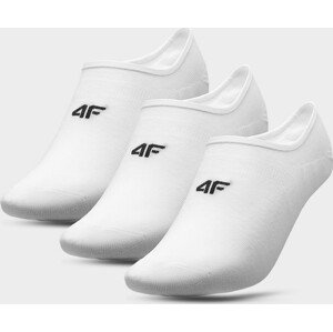 Pánske nízke ponožky 4F SOM300 Biele (3páry) bílá 43-46