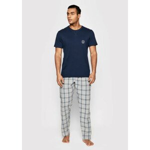 Pánske pyžamo Henderson 39733-59X M Tm. modrá